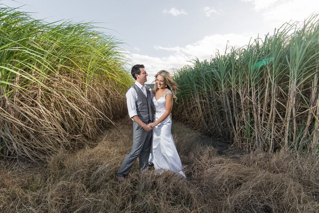 Port Douglas wedding photo at sunset
